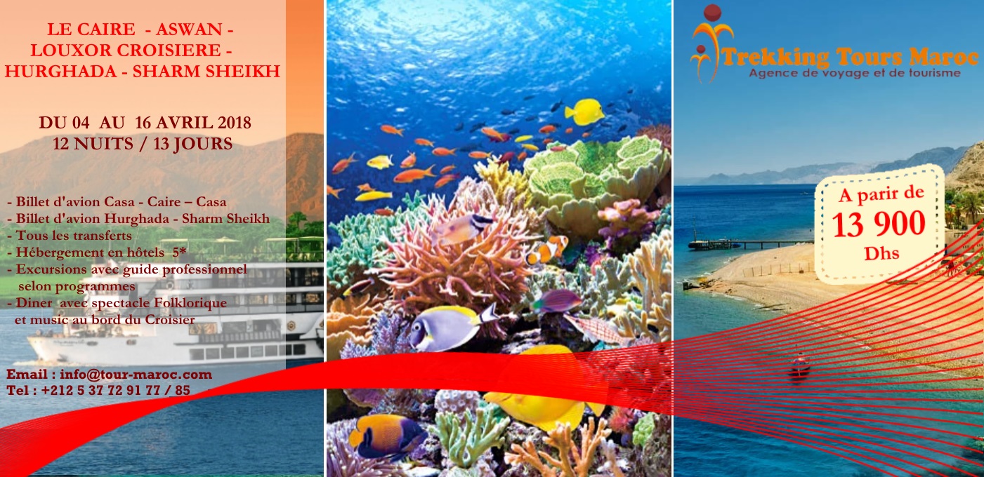 Le Caire - Aswan - Louxor - Hurghada - Sharm Sheikh